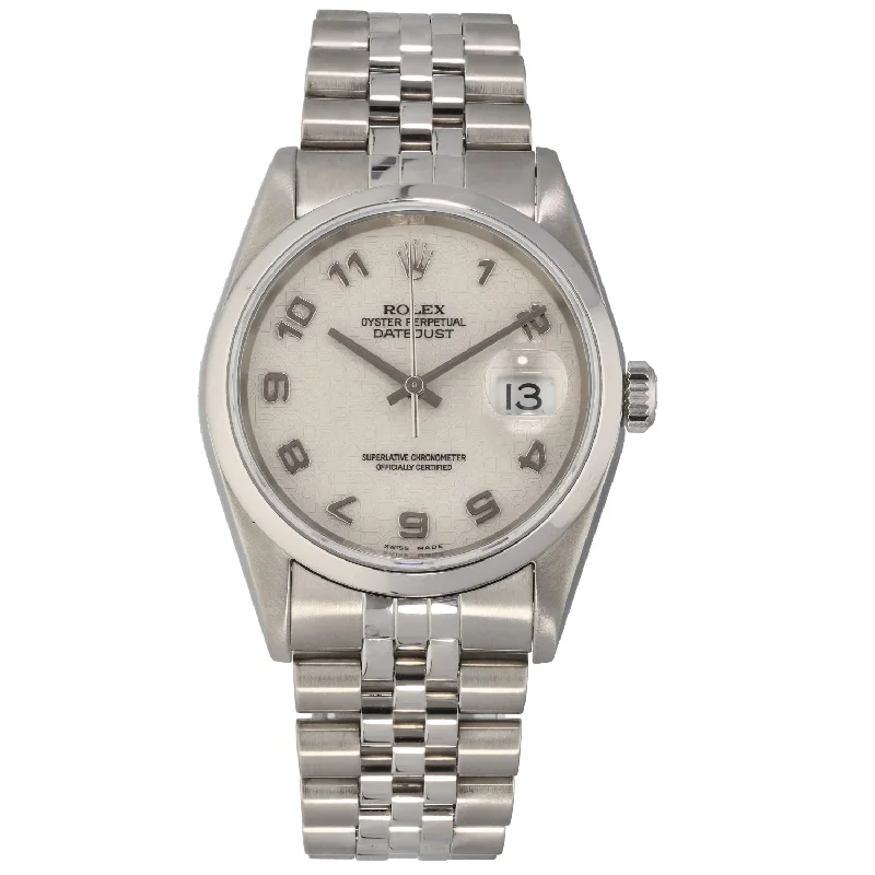 watch with sturdy dial -  Rolex Datejust 16200 36mm Stainless Steel Watch