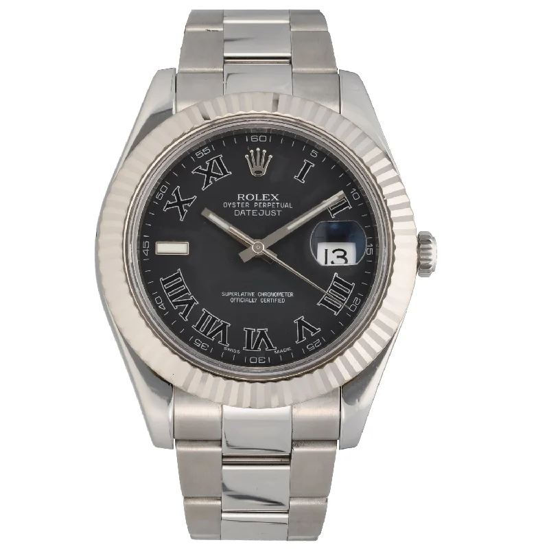 watch with sporty case -  Rolex Datejust II 116334 41mm Stainless Steel Watch