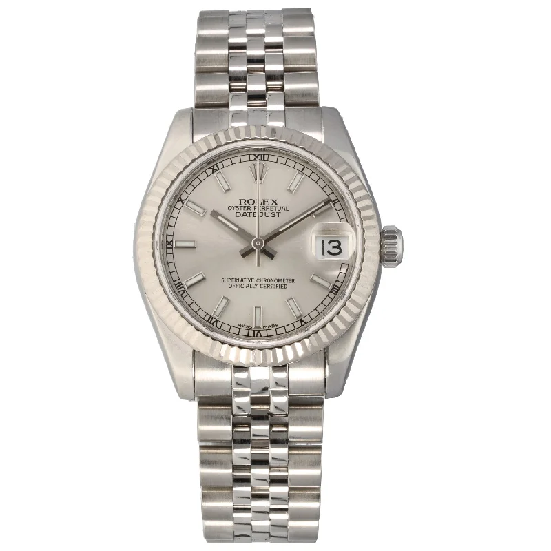 watch with rugged face -  Rolex Lady Datejust 178274 31mm Stainless Steel Watch