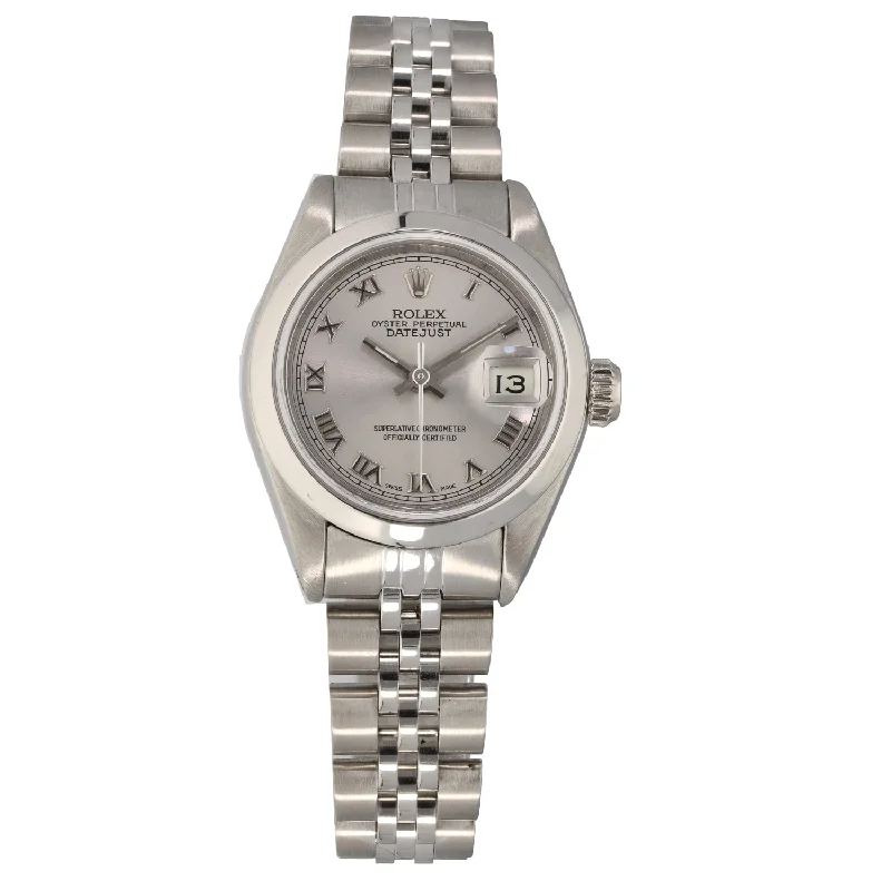 watch with black dial -  Rolex Lady Datejust 69160 26mm Stainless Steel Watch