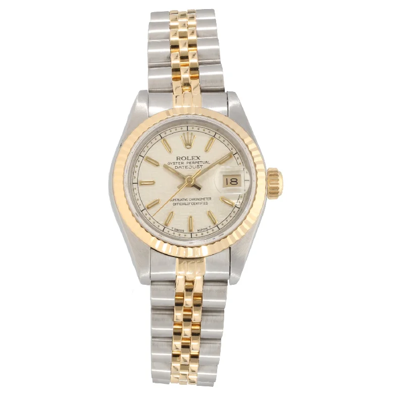 watch with sporty case -  Rolex Lady Datejust 69173 26mm Bi-Colour Watch