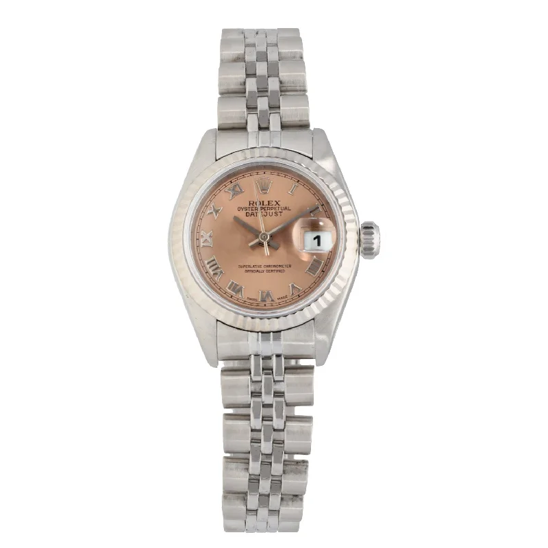 watch with durable bezel -  Rolex Lady Datejust 79174 26mm Stainless Steel Watch