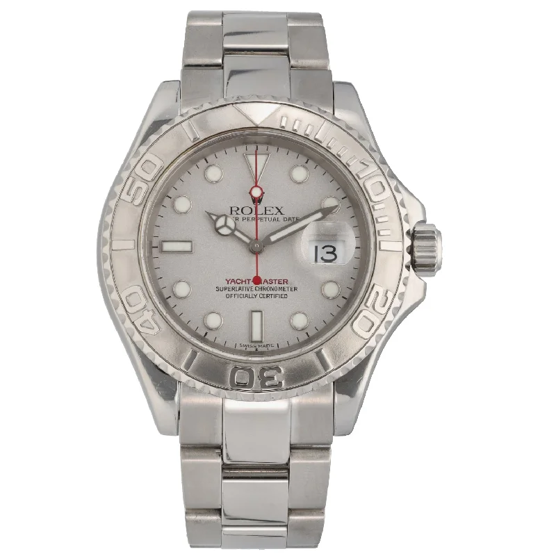 watch with durable strap -  Rolex Yacht Master 16622 40mm Stainless Steel Watch