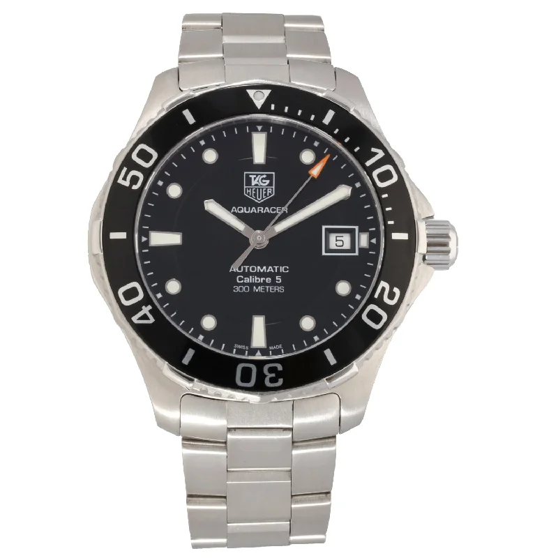 watch for sporty vibes -  Tag Heuer Aquaracer WAN2110 41mm Stainless Steel Watch