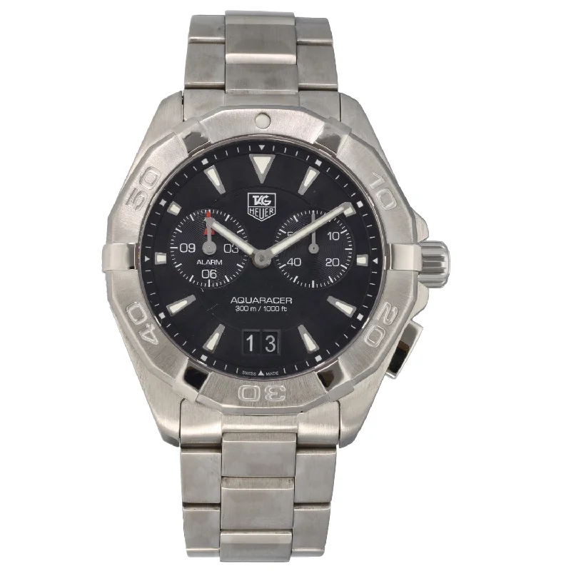 watch with sturdy hands -  Tag Heuer Aquaracer WAY111Z 40mm Stainless Steel Watch