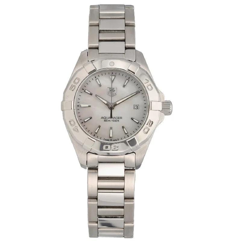 watch with luxury bezel -  Tag Heuer Aquaracer WAY1412 27mm Stainless Steel Watch