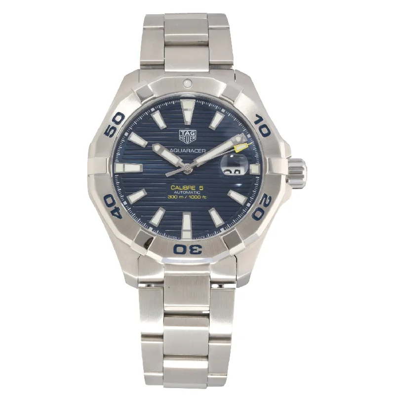 watch under 900 dollars -  Tag Heuer Aquaracer WAY2012-0 43mm Stainless Steel Watch