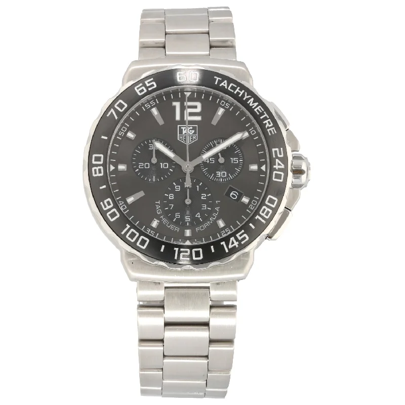 watch with luxury finish -  Tag Heuer Formula 1 CAU1115 41mm Stainless Steel Watch