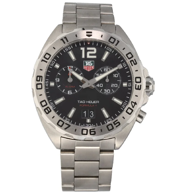 watch with green bezel -  Tag Heuer Formula 1 WAZ111A 41mm Stainless Steel Watch