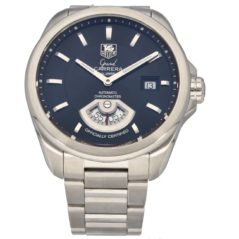 watch with classic case -  Tag Heuer Grand Carrera WAV511A 40mm Stainless Steel Watch